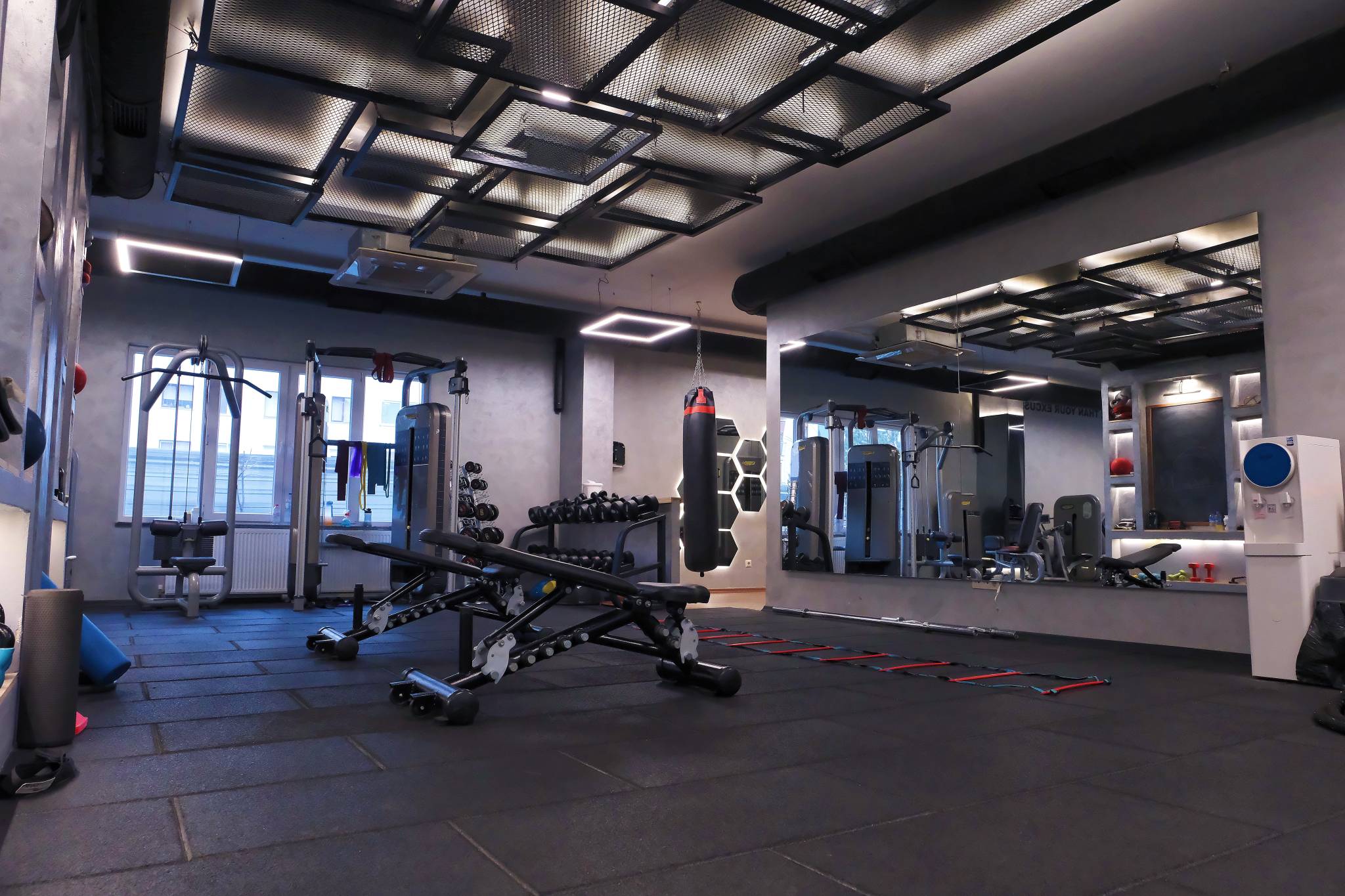 Spor salonundan bir kare